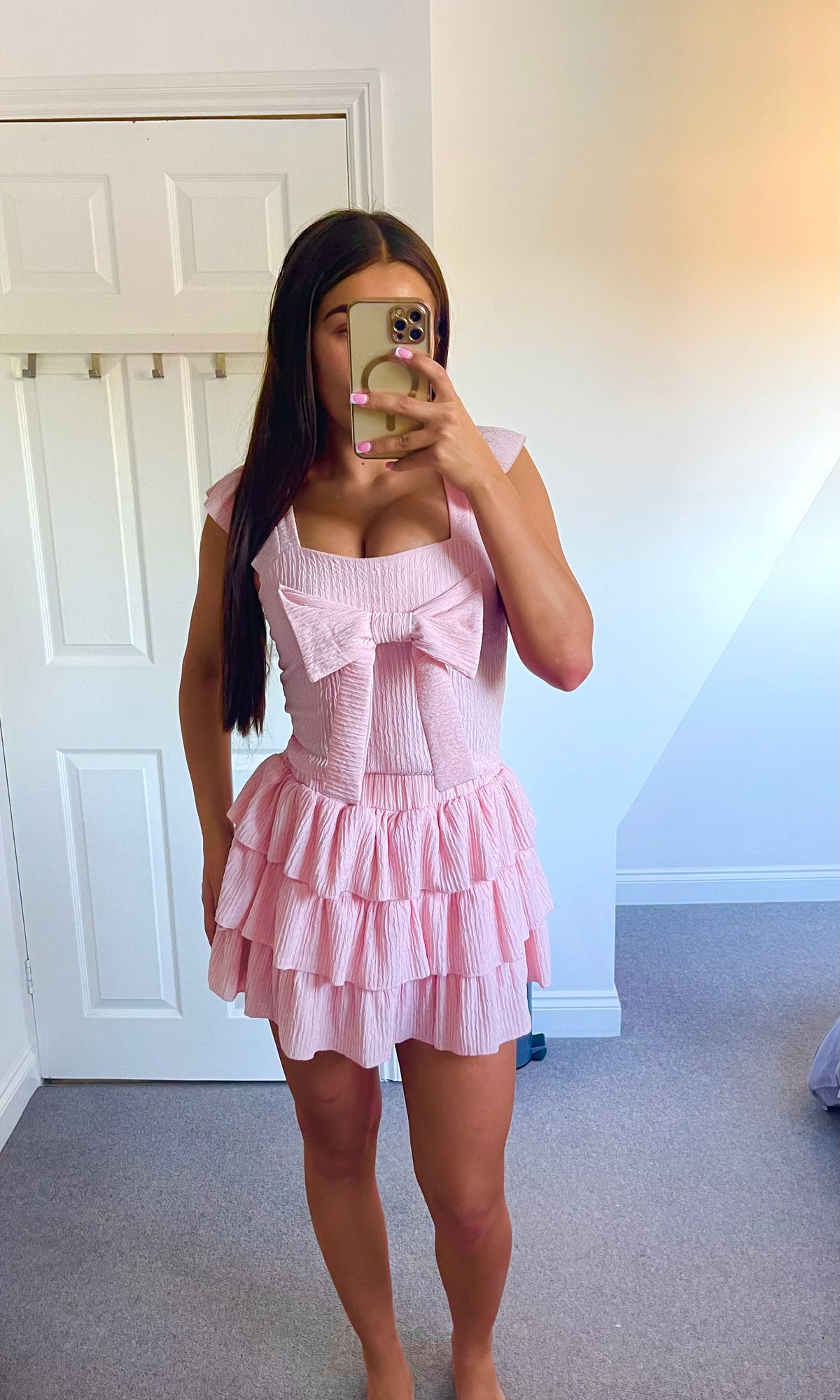 DAISY | Frill Skort & Bow Top Set - Pink