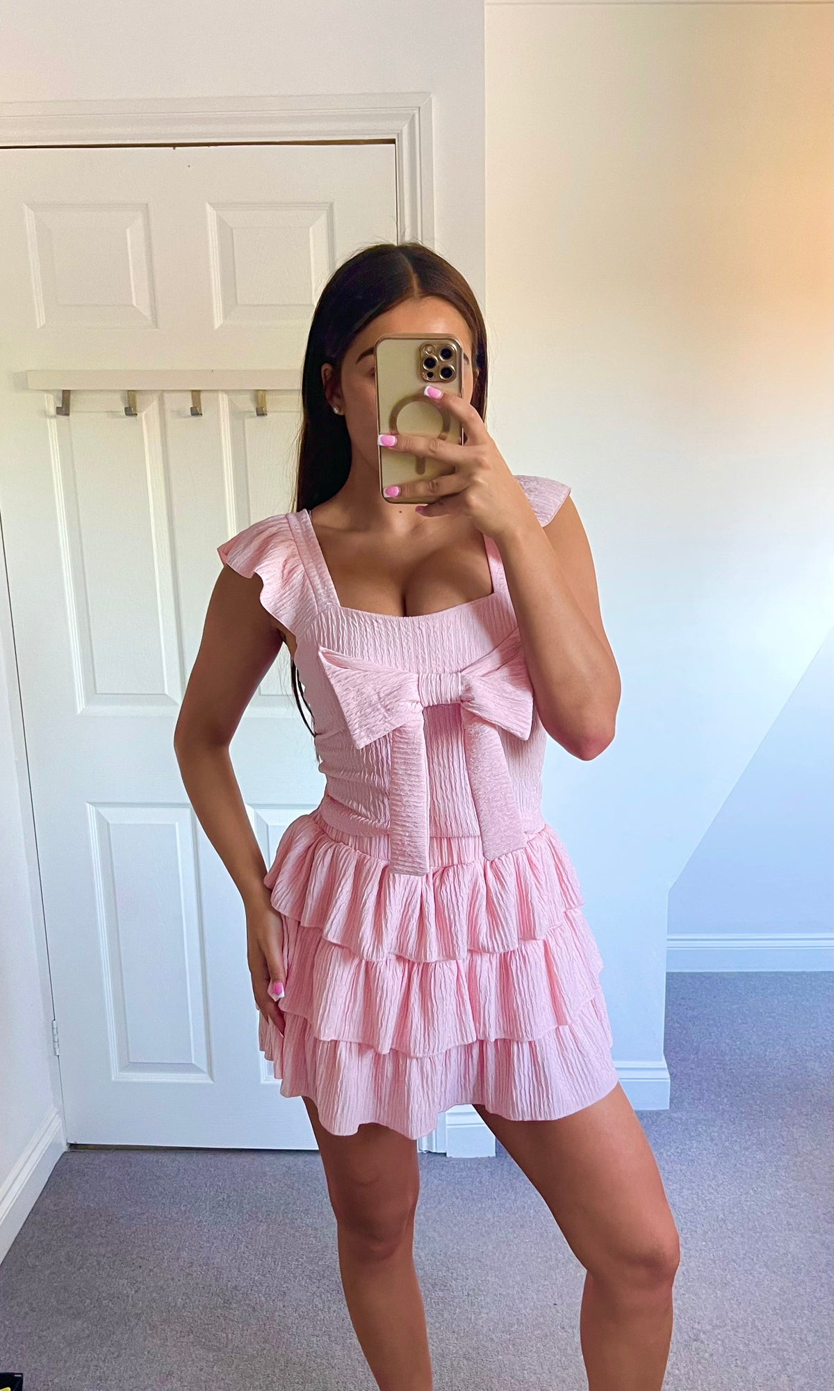 DAISY | Frill Skort & Bow Top Set - Pink