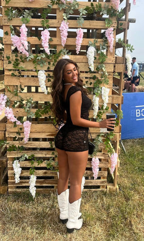 LACIE | PRE ORDER Lace Playsuit - Black